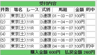 2013年1月26日東京11R260円3連複.jpg