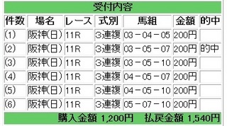 2013年3月31日阪神産経大阪杯770円3連複.jpg